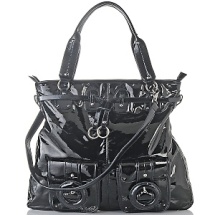 Patent Tote w/ Front Pockets $85.90