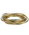 Textured Bangles Silver&Gold